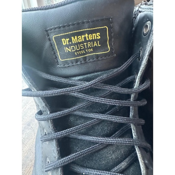 Dr. Martens ** RARE Industrial Steel Toe Work Boots Men's 13 US Black Safety - Picture 8 of 12